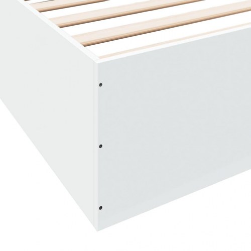 Sengestel 180x200 cm konstrueret træ hvid