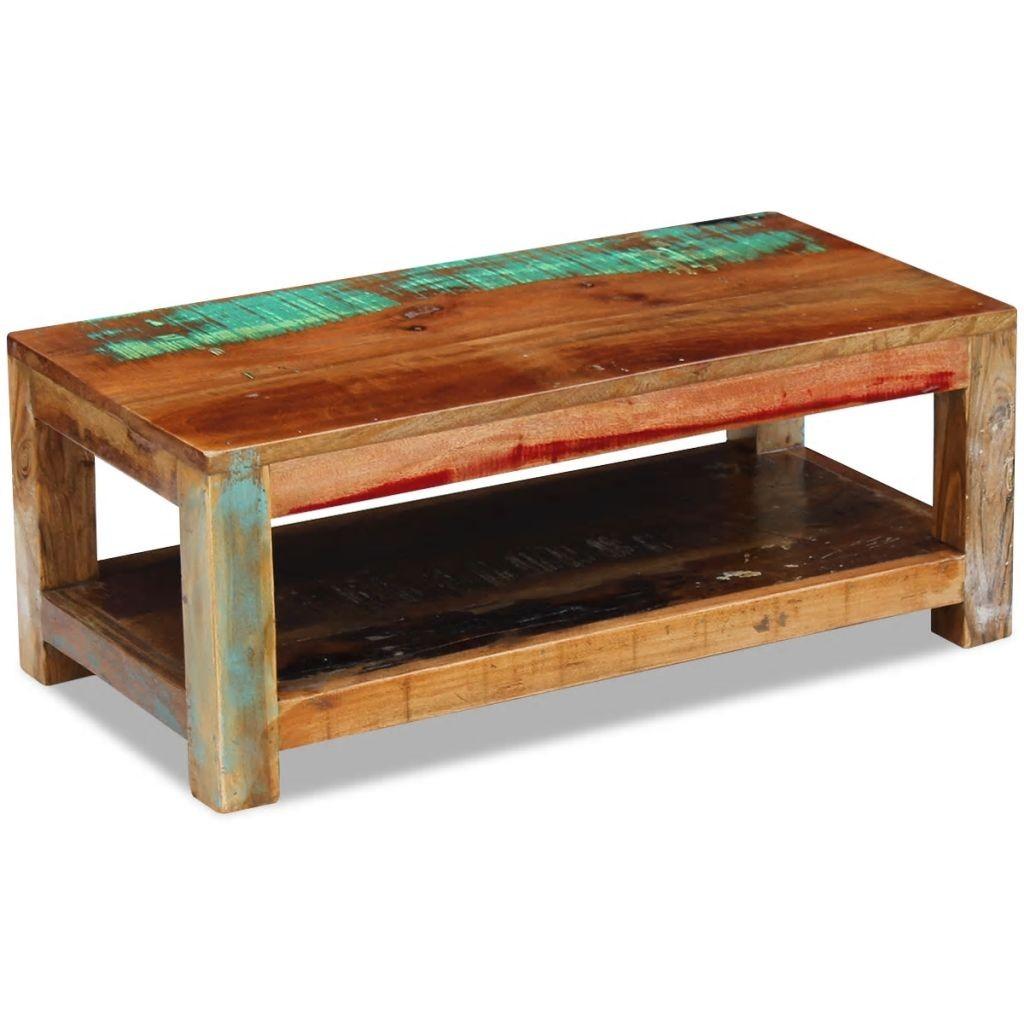 Sofabord 90x45x35 Cm Massivt Genbrugstræ