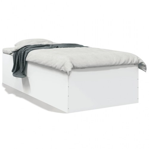 Sengeramme 90 x 190 cm med lameller - hvid