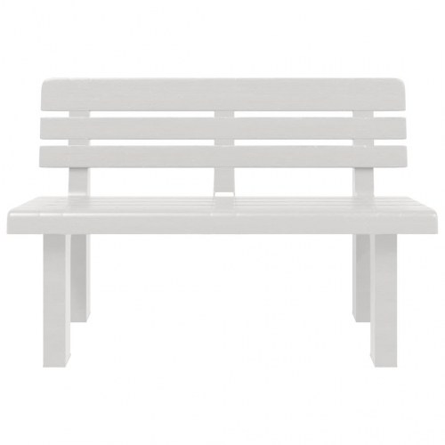 Havebænk 110x52x71 cm polypropylen hvid