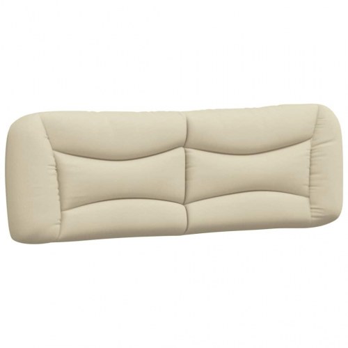 Seng med madras Hvar 160x200 cm - stof, cremefarvet