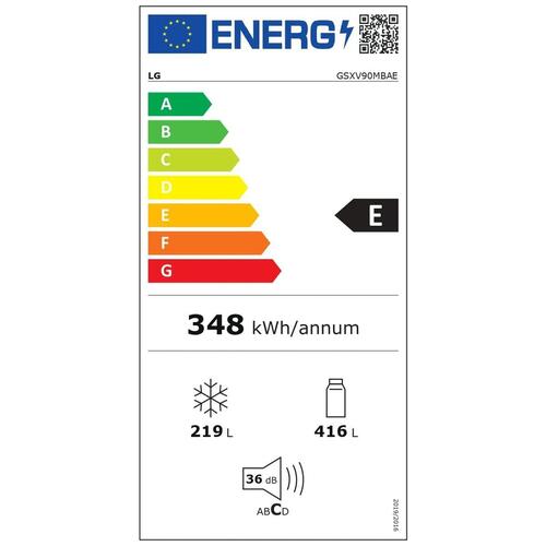 Amerikansk køleskab LG GSXV90MBAE Hvid Stål (178 x 91 cm) (OUTLET C)