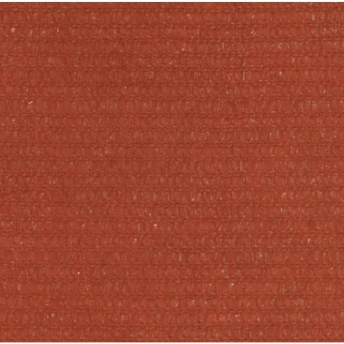 Solsejl 3 x 6 m 160 g/m² HDPE terrakotta