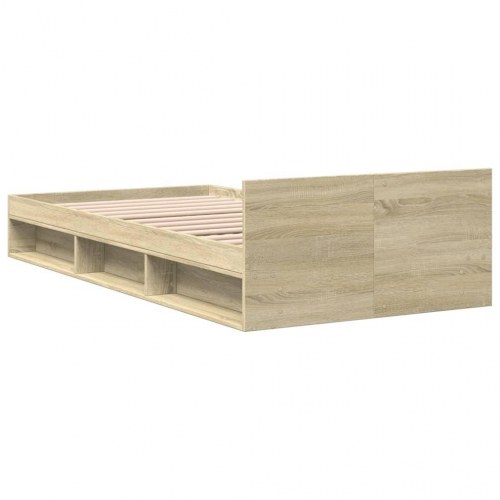 Sengeramme med skuffe 75 x 190 cm - sonoma-eg