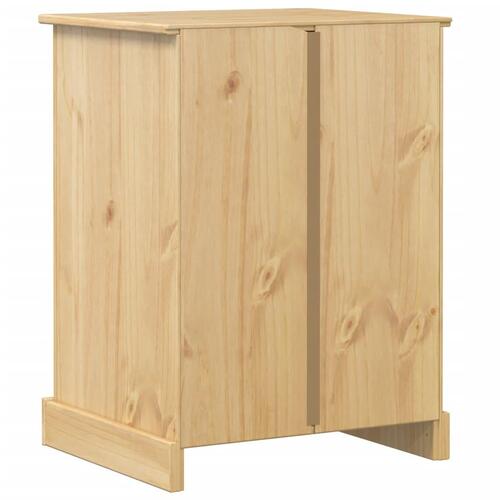 Hi-fi-skab Corona 60x50x82 cm massivt fyrretræ