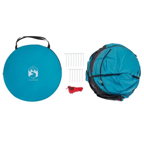 Privatlivstelt pop-up vandafvisende blå