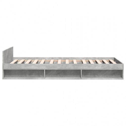 Sengeramme med skuffe 90 x 200 cm - betongrå