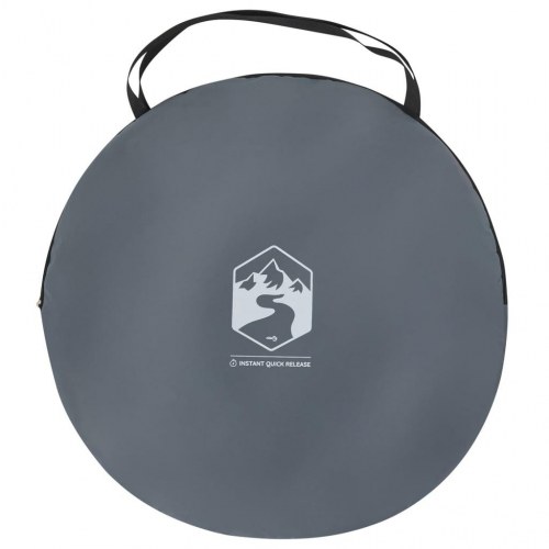 Privatlivstelt pop-up vandafvisende grå og orange