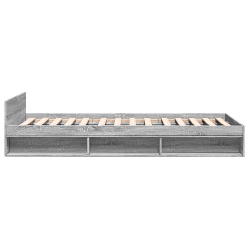 Sengeramme med skuffe 90 x 190 cm - grå sonoma-eg