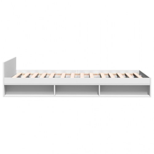 Sengeramme med skuffe 90 x 190 cm - hvid