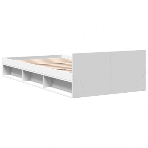 Sengeramme med skuffe 90 x 190 cm - hvid