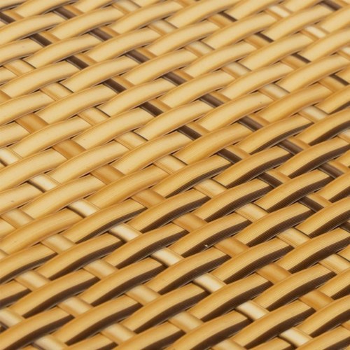 Altanafskærmning 300×100 cm i polyrattan - lysebrun