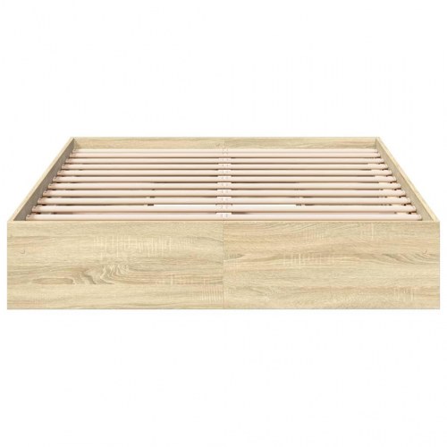 Sengeramme med 4 skuffer 140 x 190 cm - sonoma-eg