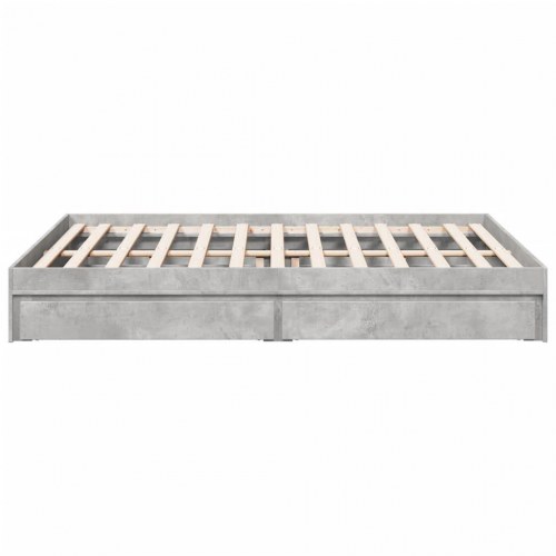 Sengeramme med 4 skuffer 150 x 200 cm - betongrå