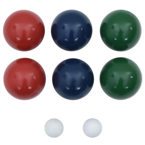 Boccia 8 dele med bærepose massivt fyrretræ