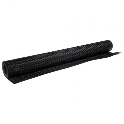 Altanafskærmning 600 × 100 cm i polyrattan - sort