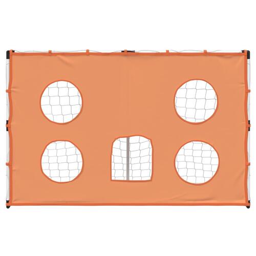 Fodboldmål 182x62x118 cm med præcisionsdug og bold