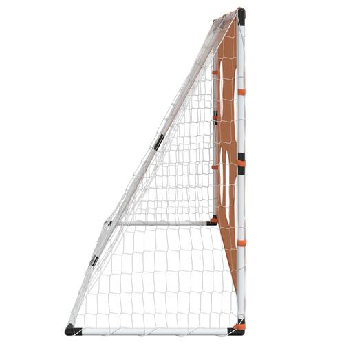 Fodboldmål 182x62x118 cm med præcisionsdug og bold