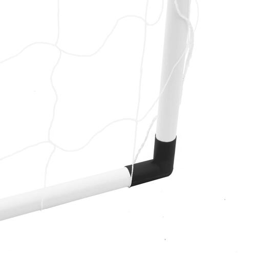 Fodboldmål 182x62x118 cm med præcisionsdug og bold