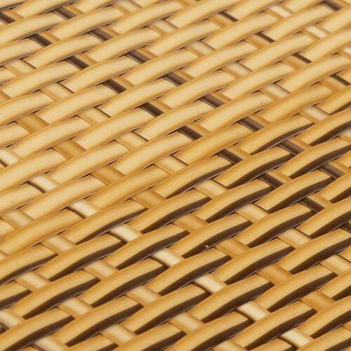 Altanafskærmning 300x90 cm polyrattan lysebrun