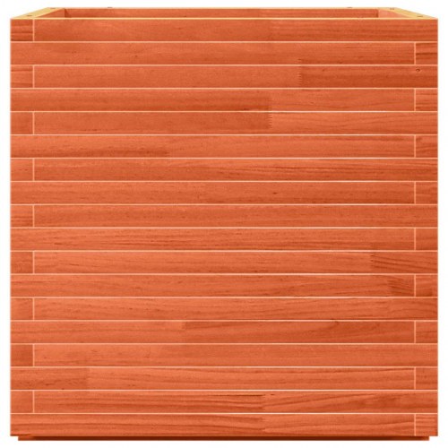 Plantekasse 70 x 70 x 72 cm i massivt fyrretræ - gyldenbrun