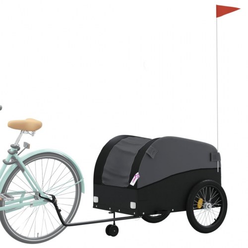 Cykelanhænger 45 kg i jern - sort