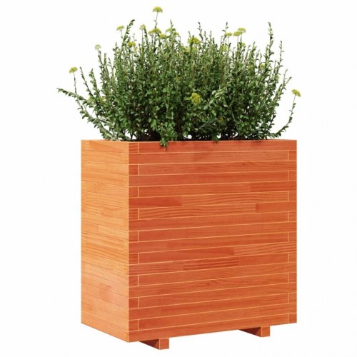 Plantekasse i massivt fyrretræ 70 x 40 x 72 cm - gyldenbrun