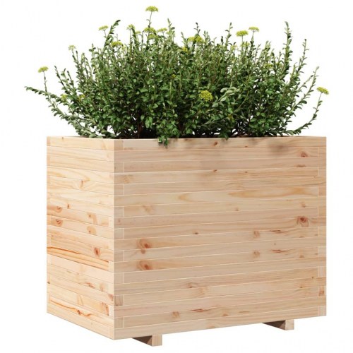Plantekasse 90 x 60 x 72 cm i massivt fyrretræ