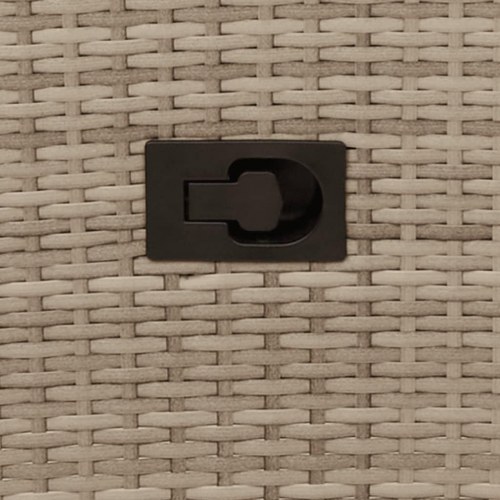 Havestole 2 stk. med lænefunktion og hynder - beige