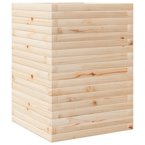 Plantekasse i massivt fyrretræ - 50 x 50 x 68,5 cm