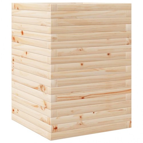 Plantekasse i massivt fyrretræ - 50 x 50 x 68,5 cm