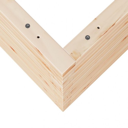 Plantekasse i massivt fyrretræ - 50 x 50 x 68,5 cm