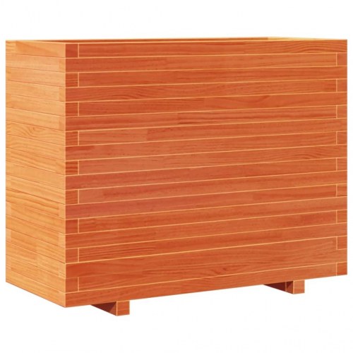 Plantekasse 90 x 40 x 72 cm i massivt fyrretræ - gyldenbrun
