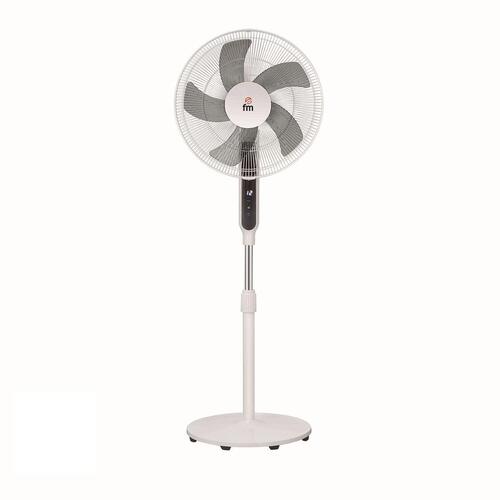 Grupo FM IP40DC fritstående gulvventilator - hvid, 30 W, Ø 40 cm