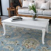 Sofabord 115 x 65 x 42 cm højglans hvid
