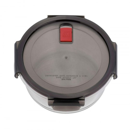 Zwilling Gusto madkasse i glas med plastlåg, 1,3 l - rund