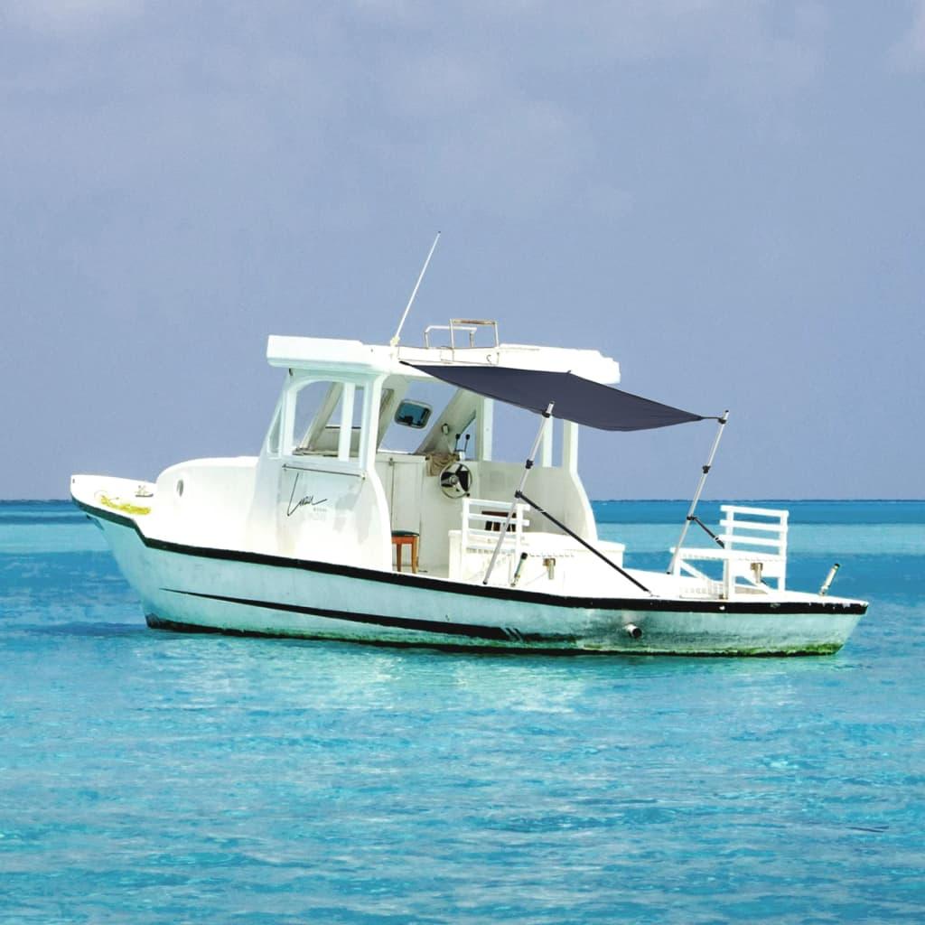 vidaXL solsejl til båd 170x170x(115-183) cm forlængerdel blå