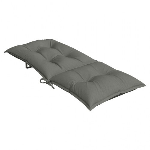 Stolehynder med høj ryg 6 stk. 120 x 50 x 7 cm - mørkegrå