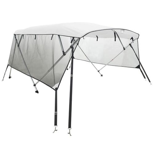 Biminitop med 4 buer og sidevægge 243x(230-244)x137 cm