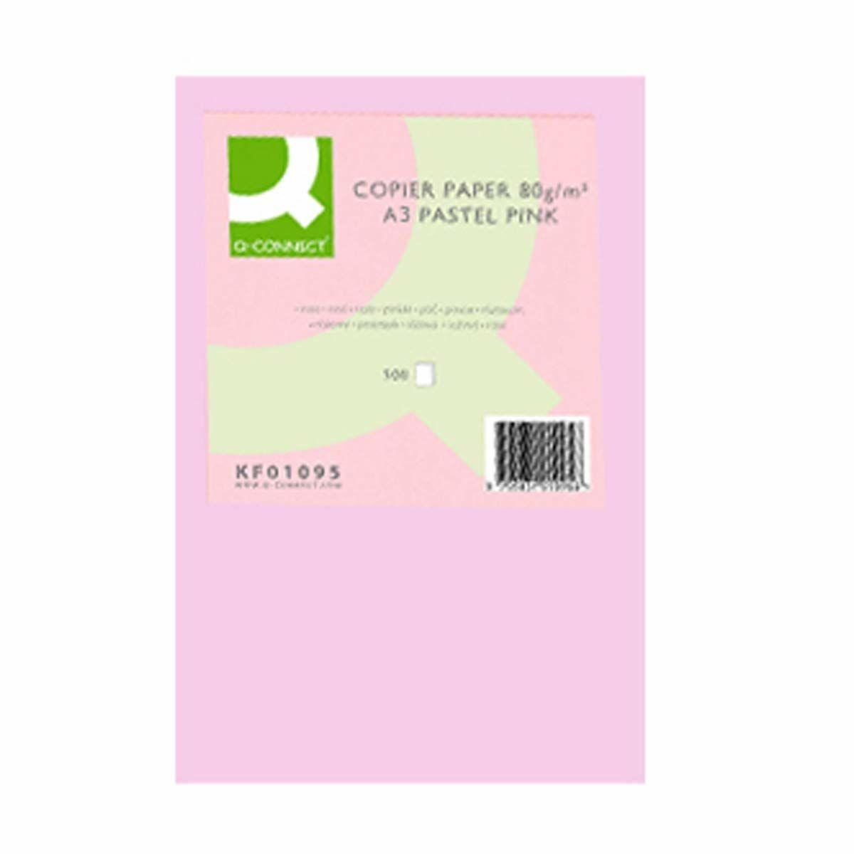 Printerpapir Q Connect Kf18005 Pink A3 500 Ark