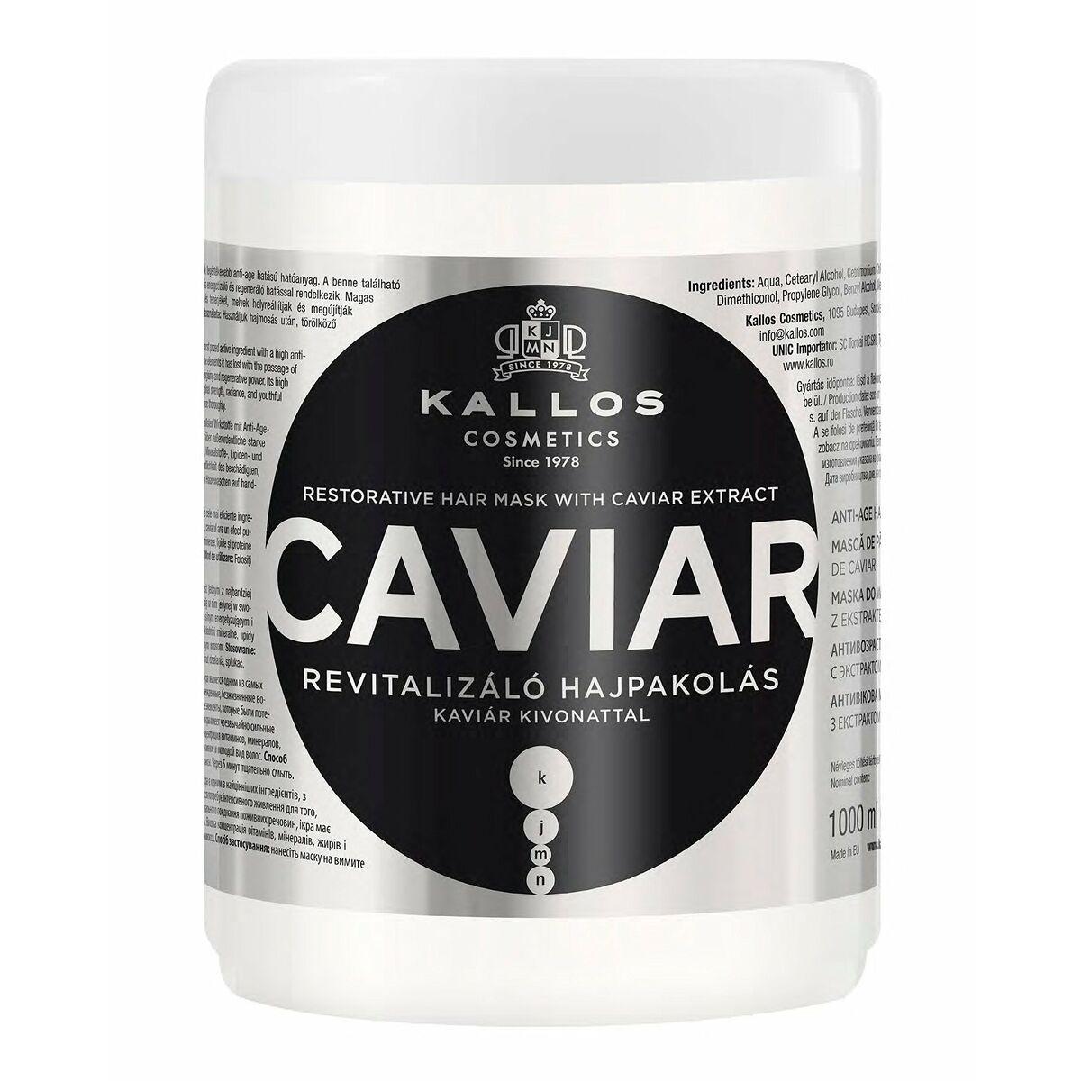 Reparerende hårmaske Kallos Cosmetics Caviar 1 L