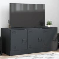 Tv-bord 99x39x44 cm stål antracitgrå