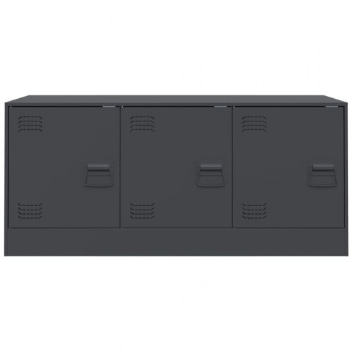 Tv-bord 99x39x44 cm stål antracitgrå