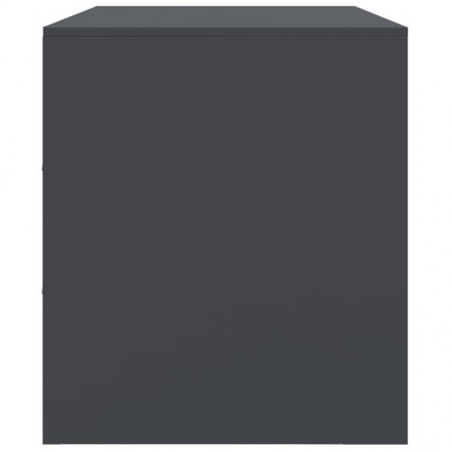 Tv-bord 99x39x44 cm stål antracitgrå