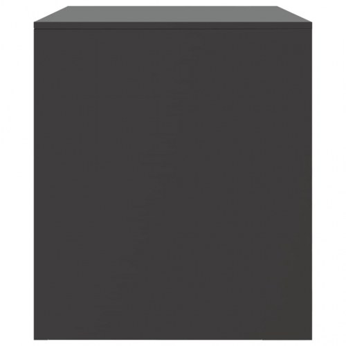 Tv-bord i koldvalset stål 67 x 39 x 44 cm - sort