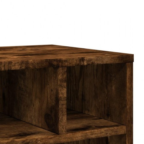 Printerstativ med hjul 41×32×48 cm - røget egetræsfarve