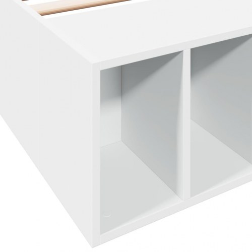 Sengeramme 75 x 190 cm med opbevaringsrum - hvid