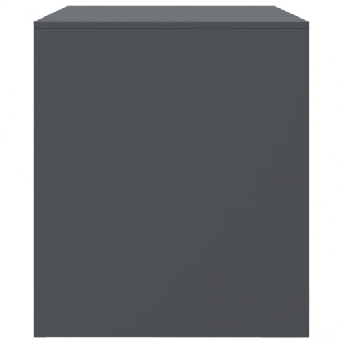 TV-bord i stål 67 x 39 x 44 cm - antracitgrå