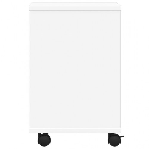 Printerstativ med hjul 41 × 32 × 48 cm - hvid