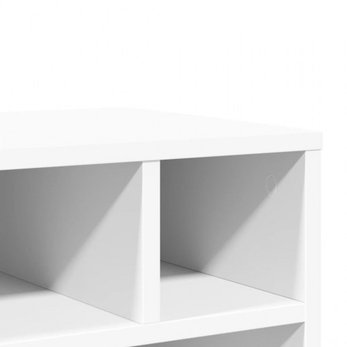 Printerstativ med hjul 41 × 32 × 48 cm - hvid